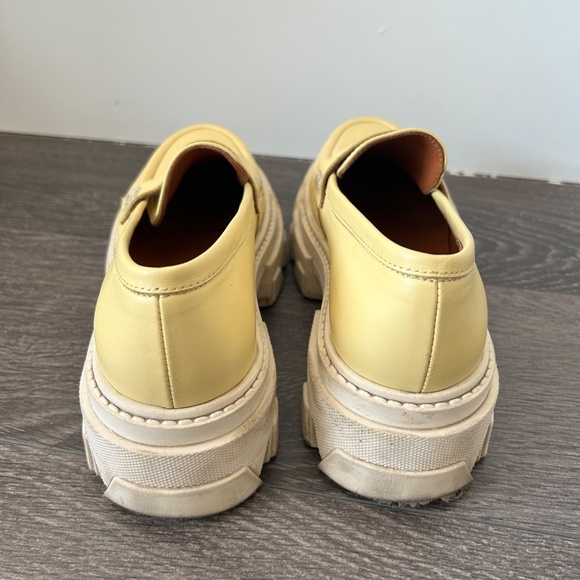 Alohas Trailblazer Leather Chunky Loafers in Mellow Yellow Size EU 35 US5 - Picture 3 of 5